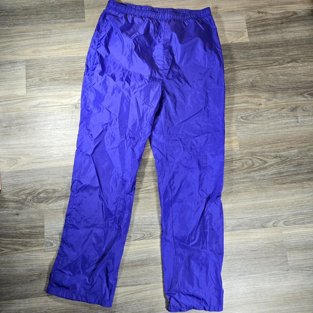 Vintage Woolrich Pack It Rain Pants Womens L Purple Packable Hiking Camping Vtg - Picture 2 of 15